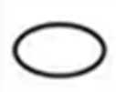 Simple black circle, blank, no content.
