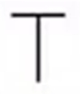 Capital letter T.